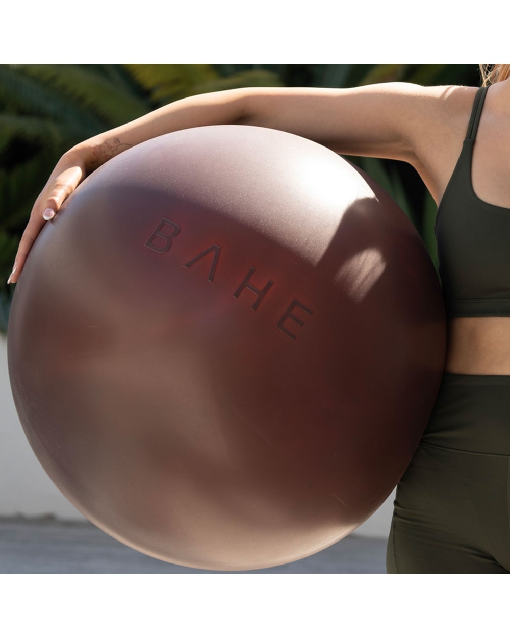 Bahe Studio Balance Ball in use
