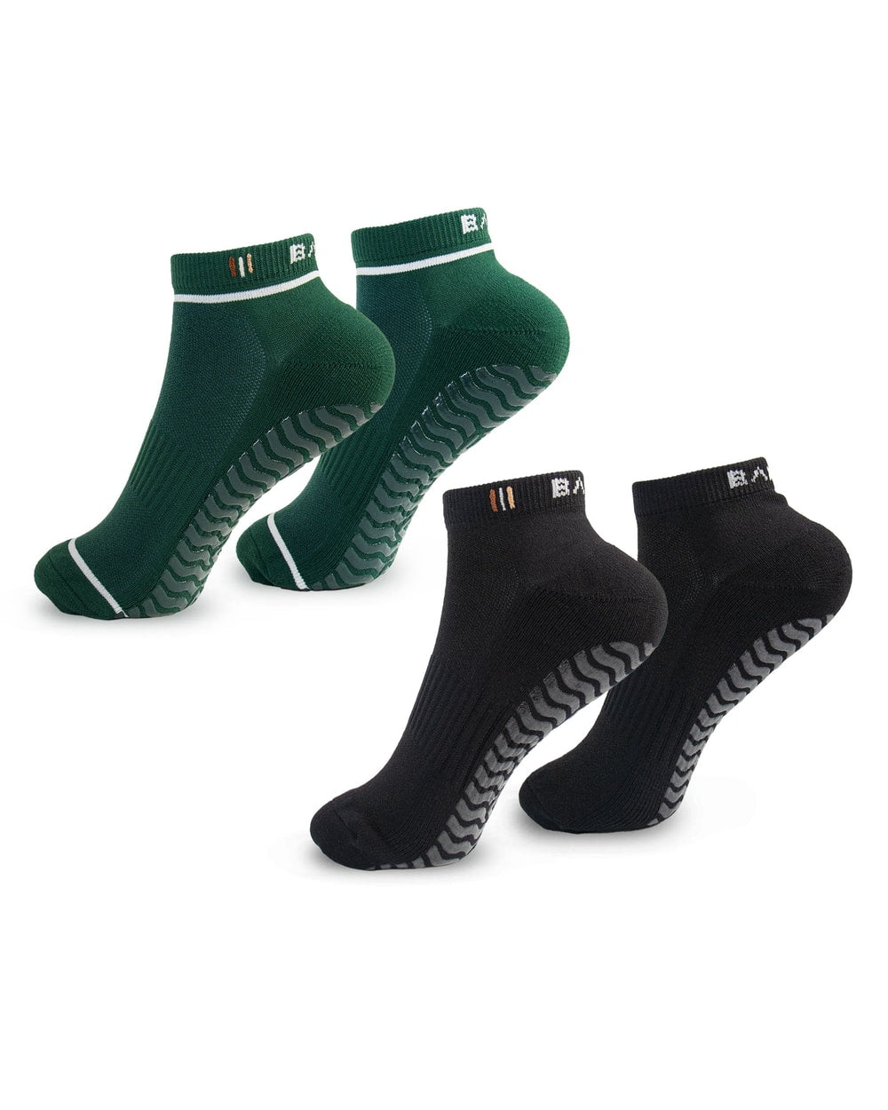 Bahe Studio Grippy Ankle Socks 2-Pack - Anthracite/Forest Green