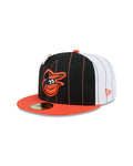 Baltimore Orioles Pinstripe 59FIFTY Fitted Hat