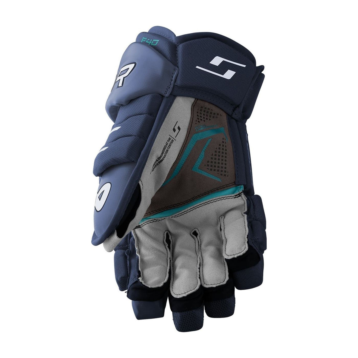 Bauer Intermediate Supreme F40 Hockey Glove - Navy - palm