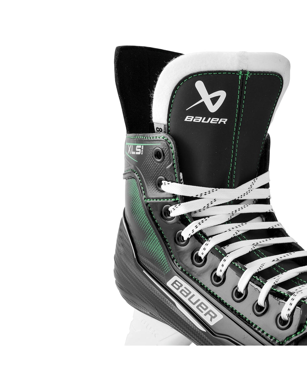 Bauer Intermediate X-LS 2.0 Hockey Skates - Black, tongue detail view