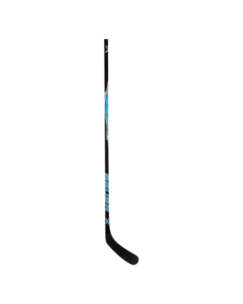 Bauer Intermediate X Series Grip Hockey Stick - 2025 - Black/Blue, full stick front view