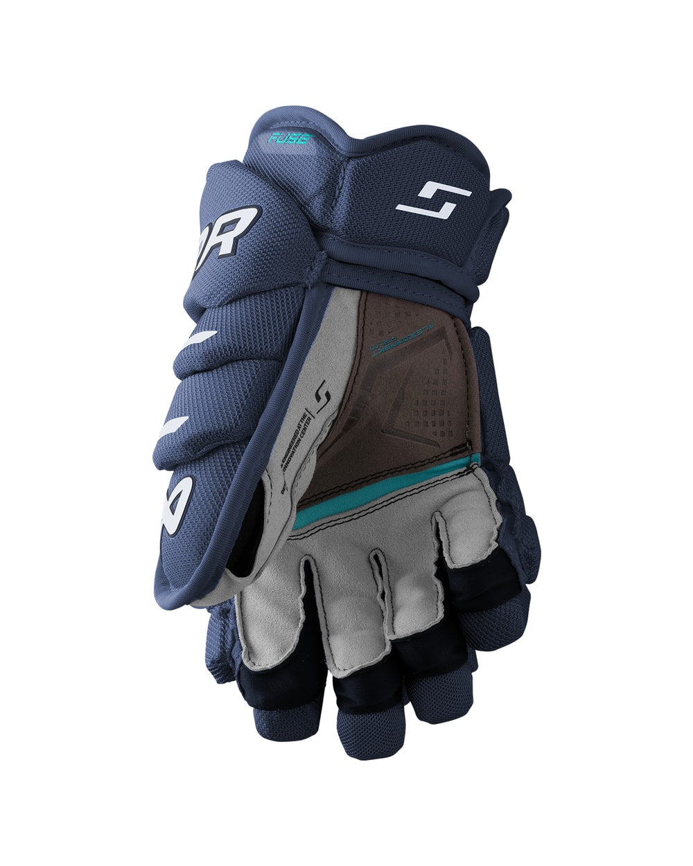 Bauer Supreme Fuse Junior Hockey Glove - Navy - palm