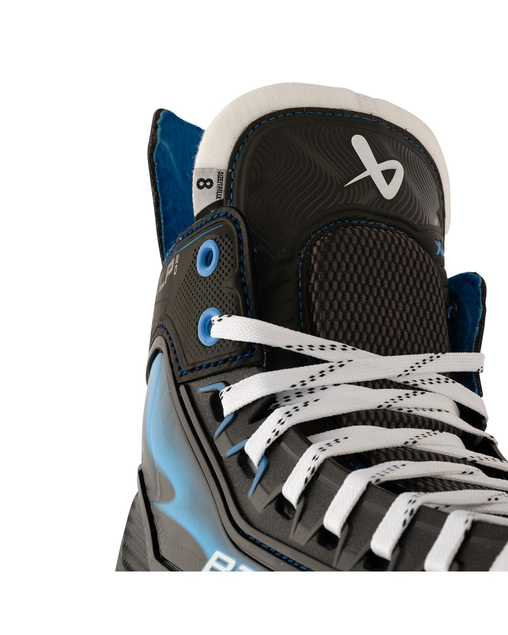 Bauer Junior X-LP 2.0 Hockey Skates - Black, tongue detail view