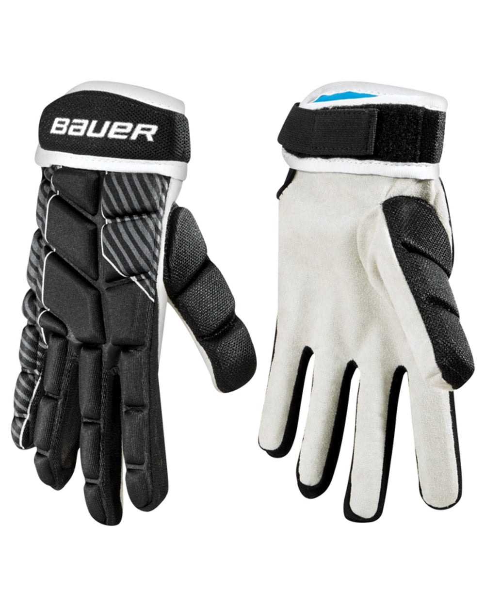 Bauer Performance Street Hockey Glove, palm and back view