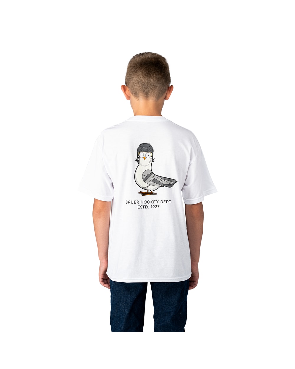 Bauer Pigeon Graphic Youth Tee - White - back