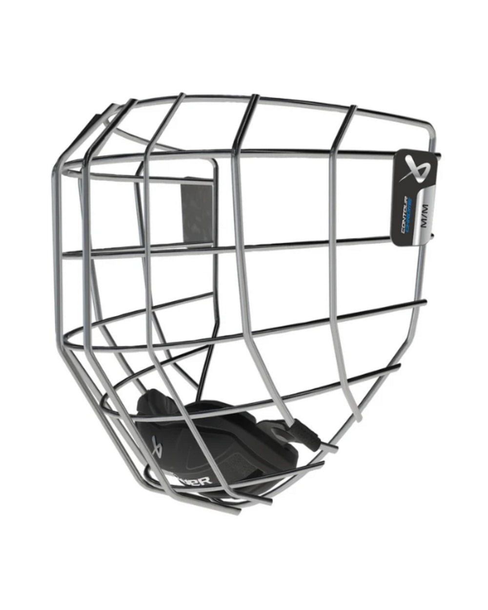 Bauer Senior Contour Chrome Cage, angle view
