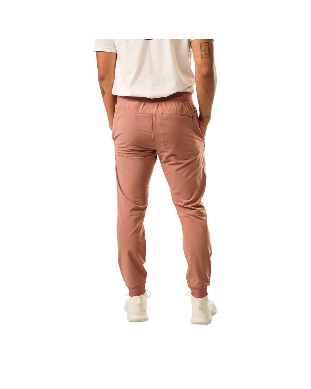 Bauer Senior Fleece Jogger - Clay, back view
