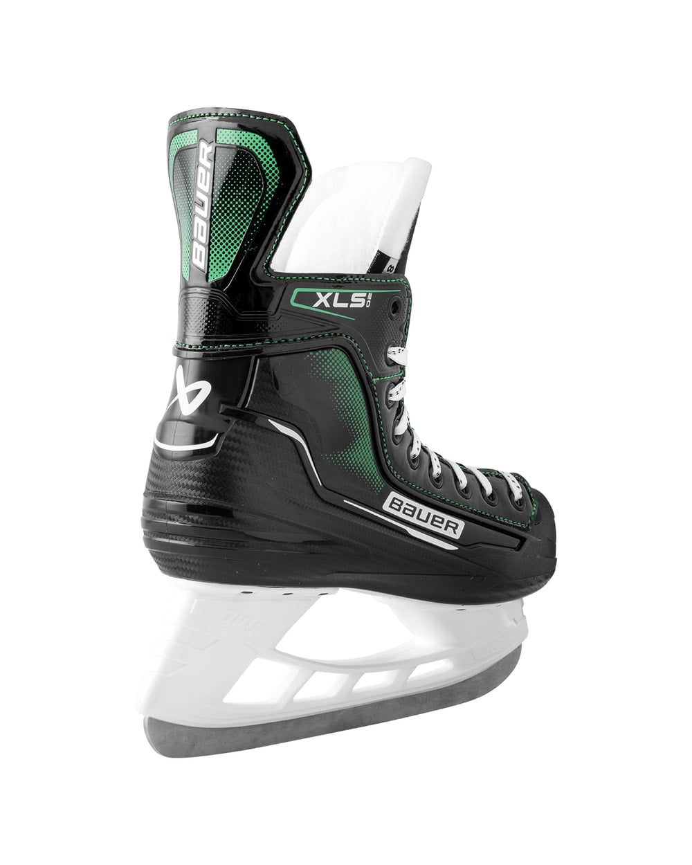 Bauer Senior X-LS 2.0 Hockey Skates - Black, rear three-quarter view