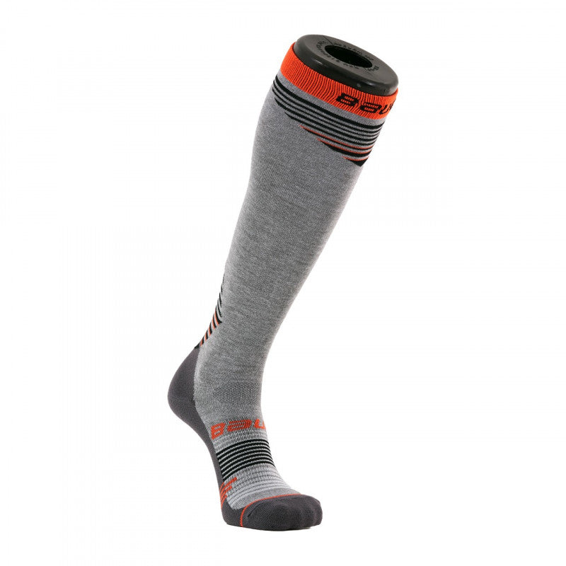 Warmth Tall Sock, Grey, front view