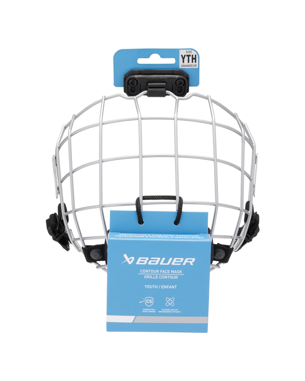 Bauer Youth Contour Facemask - front view