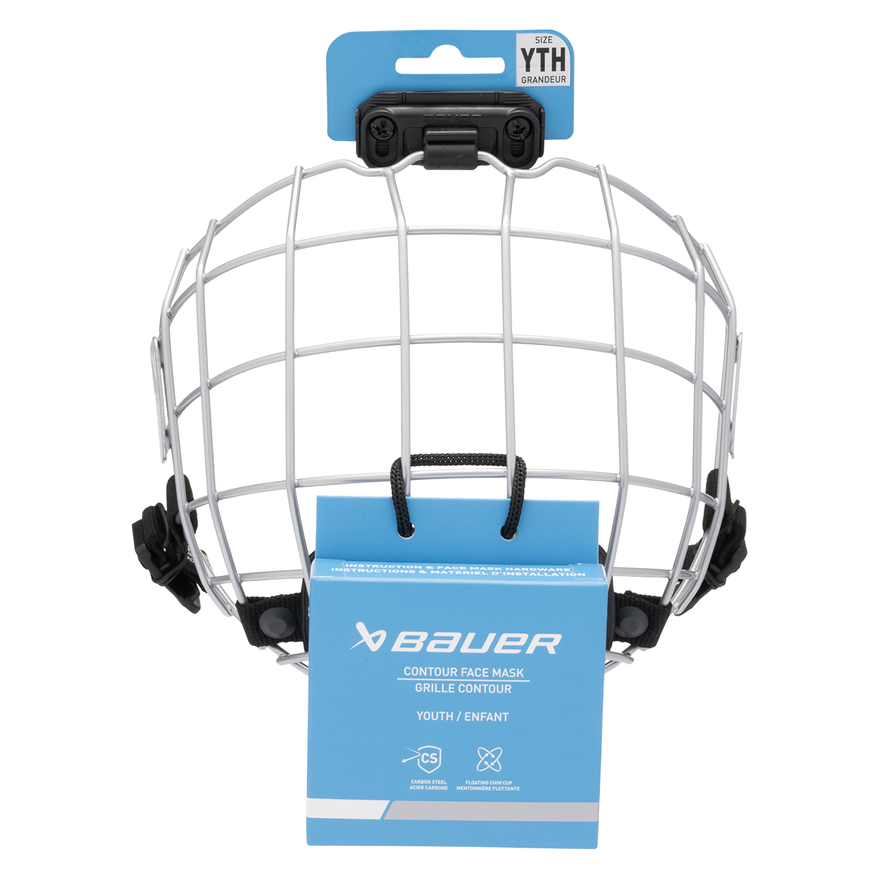 Bauer Youth Contour Facemask - front view