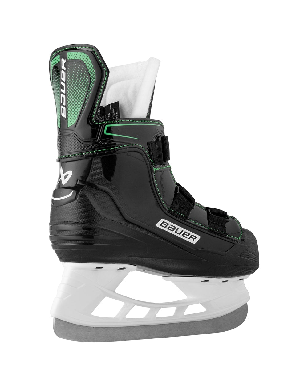 Bauer Youth X-LS 2.0 Hockey Skates - Black, rear angle view