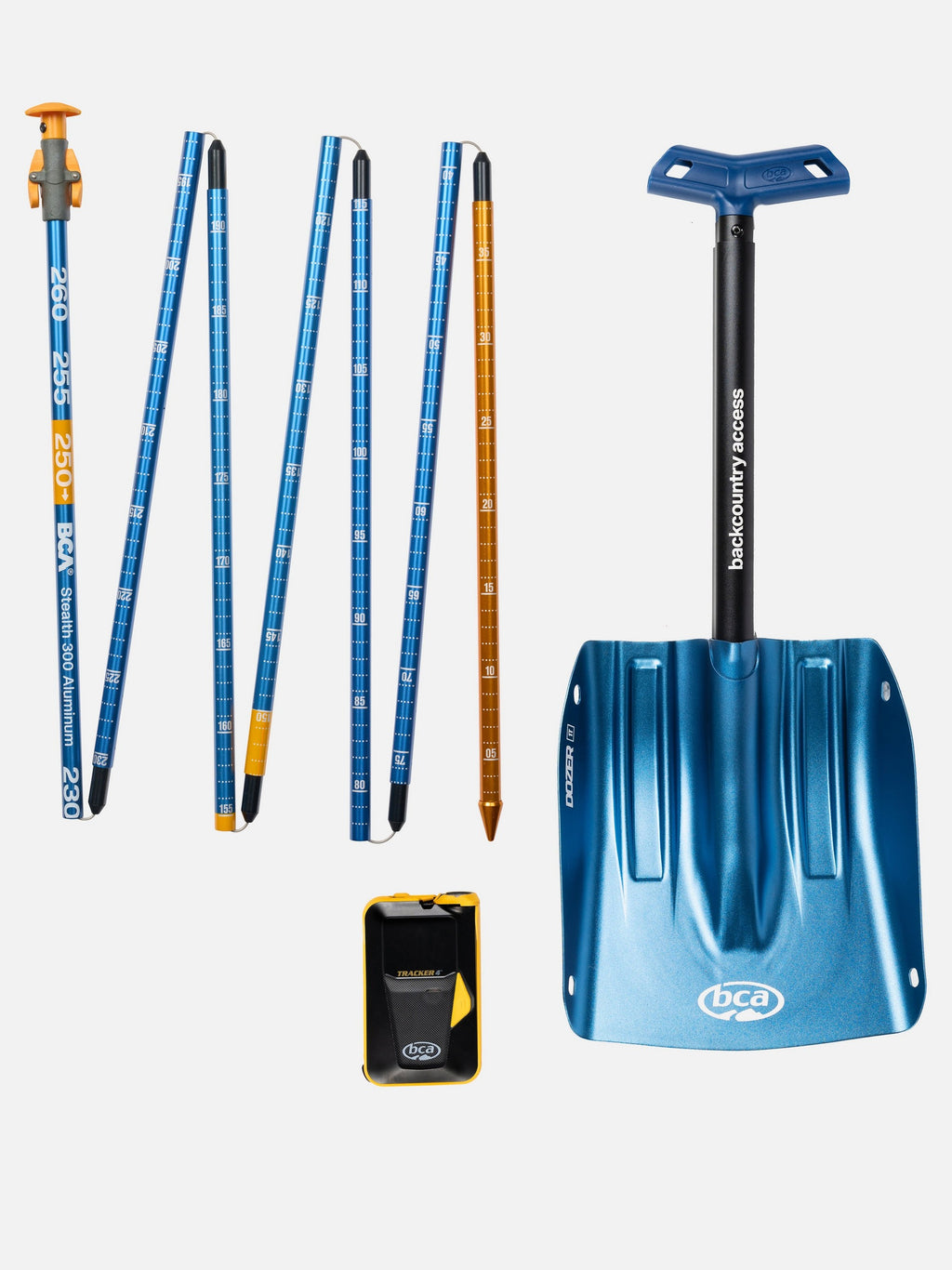 Backcountry Access Tracker 4 Avalanche Rescue Package - kit contents