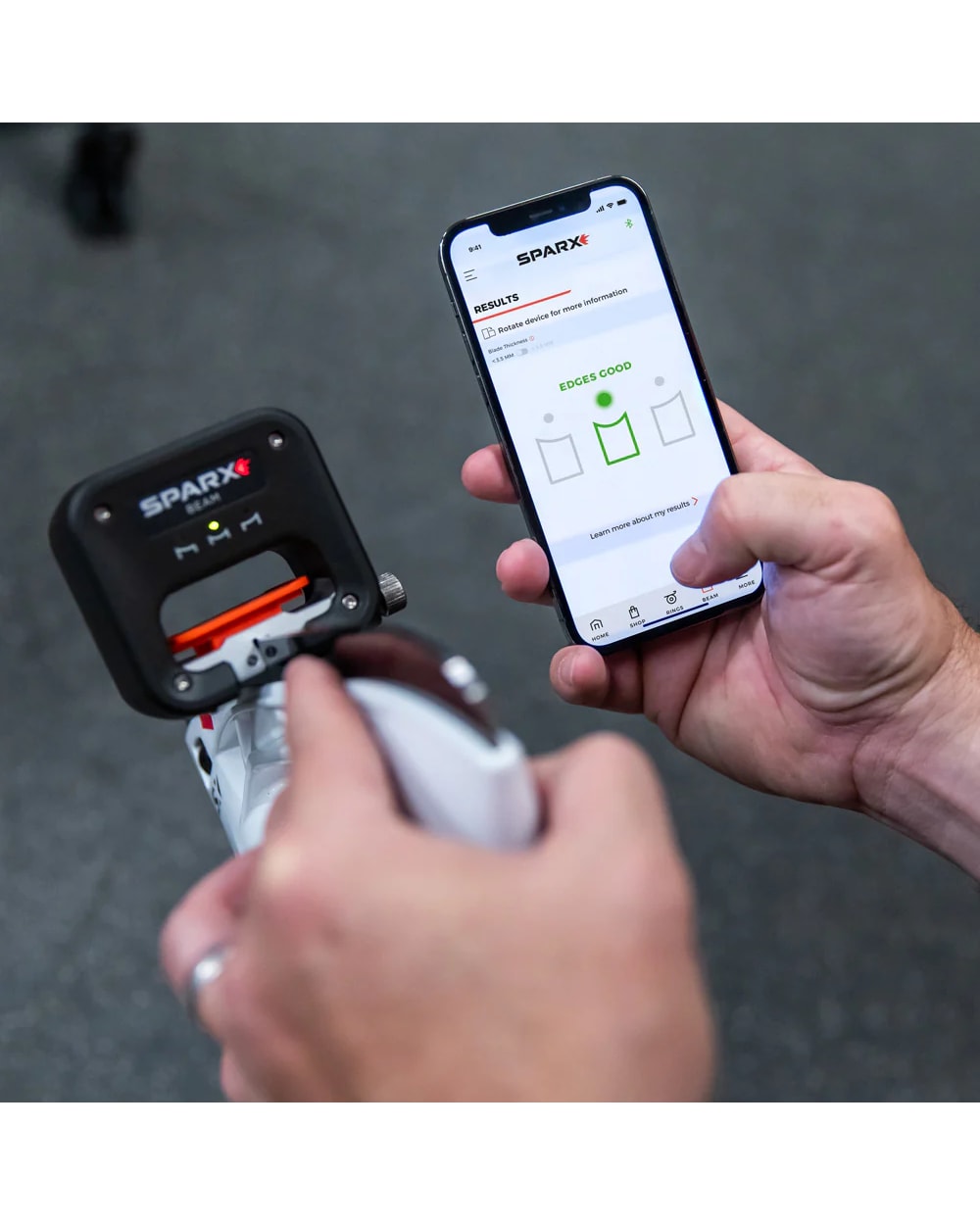 Beam Laser Edge Checker