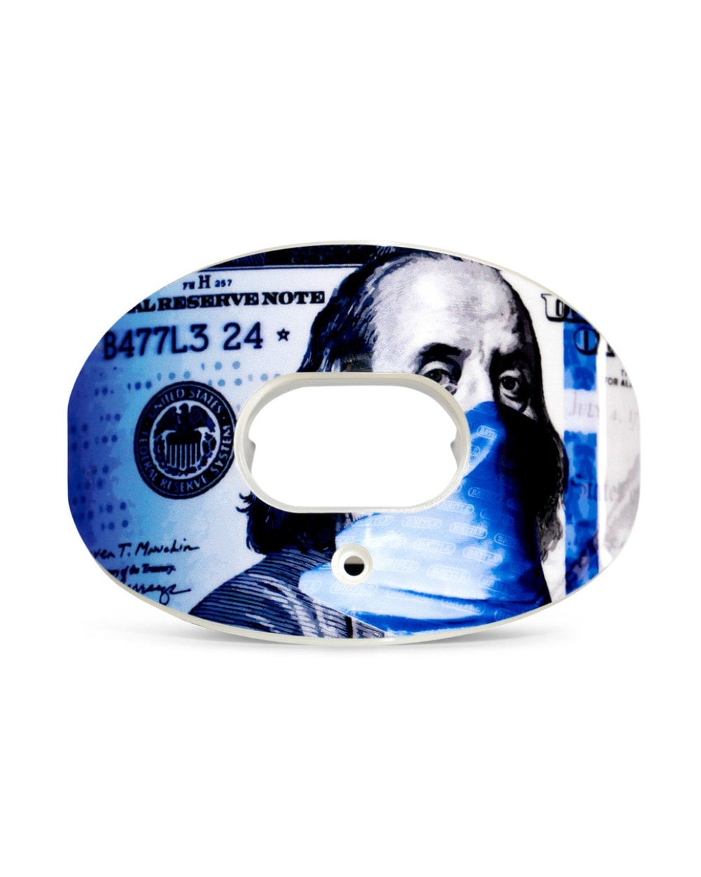 Benjamin Oxygen Football Mouthguard - BLUE STRIPS