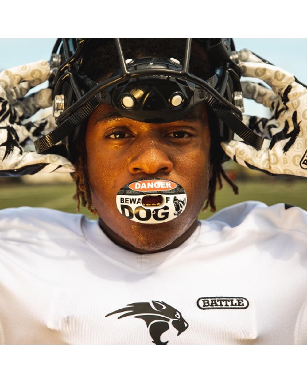"Beware of Dog" Oxygen Football Mouthguard