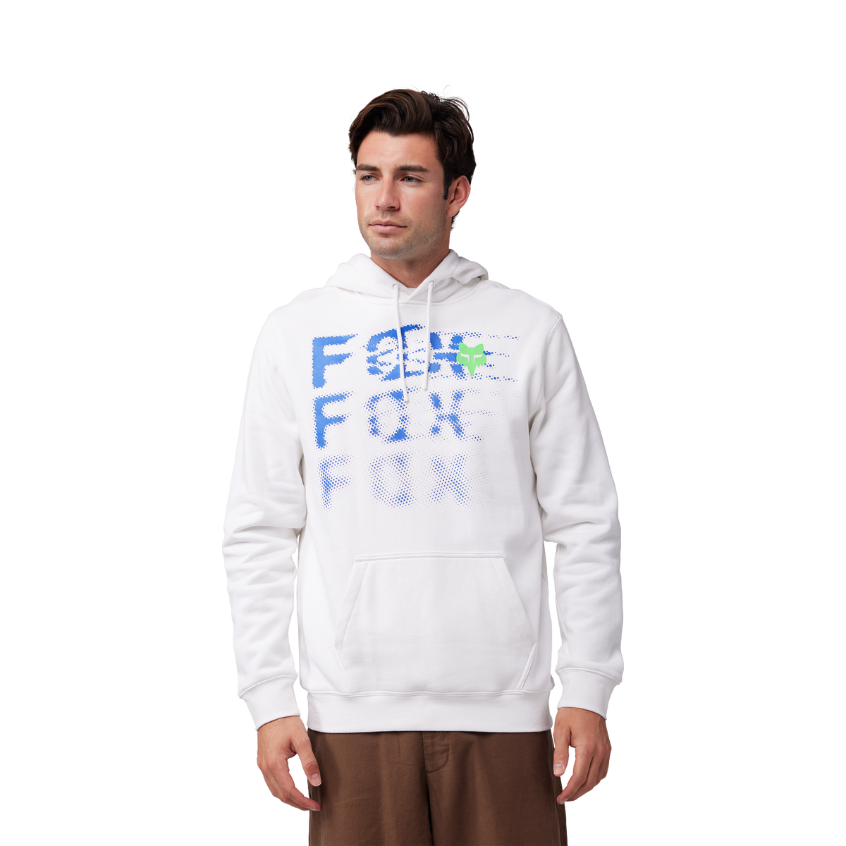 Fox Emotion Pullover Hoodie - White - Detail