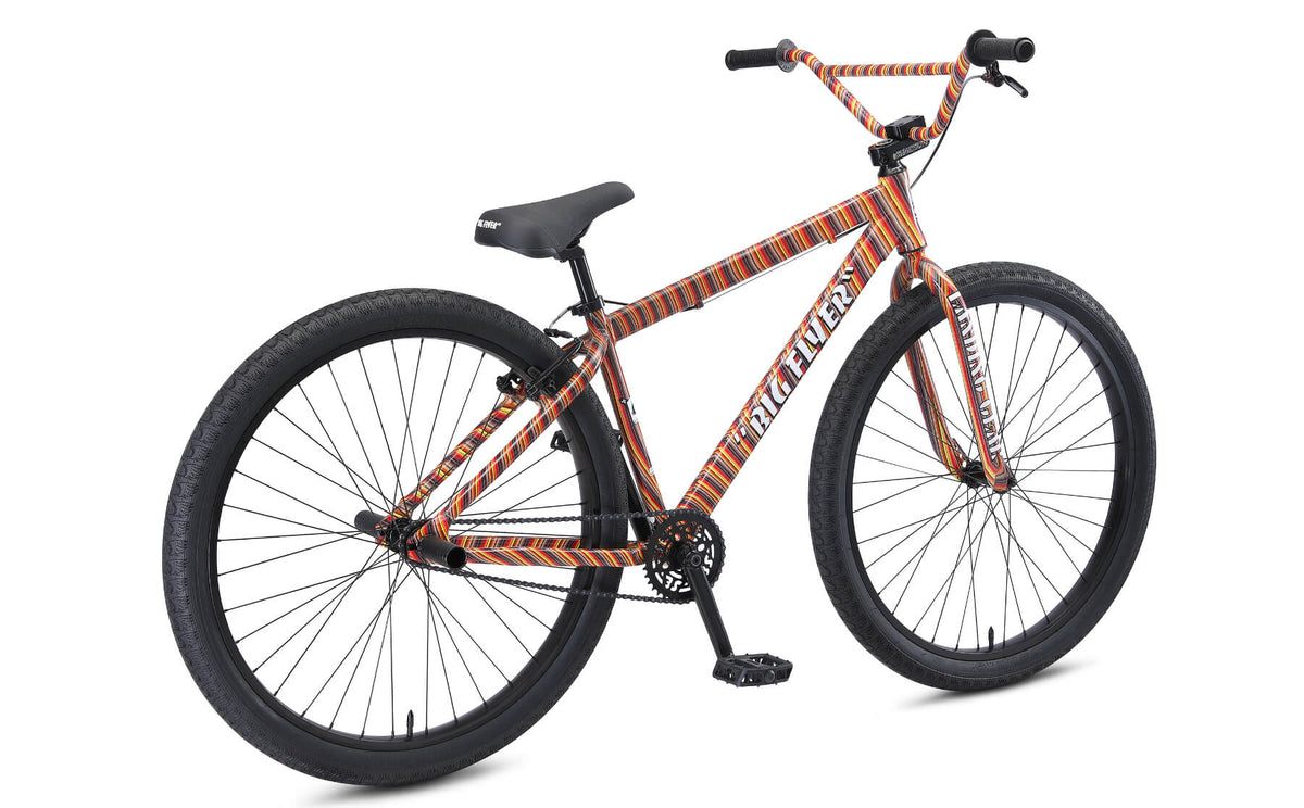 SE Big Flyer 29" BMX bike in Striped Fusion, rear three-quarter