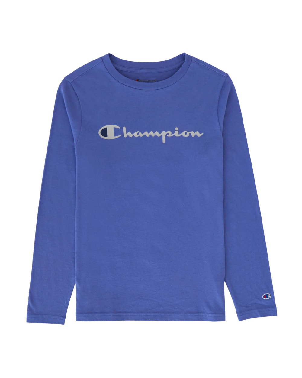 Champion Big Kids’ Script Logo Long-Sleeve T-Shirt