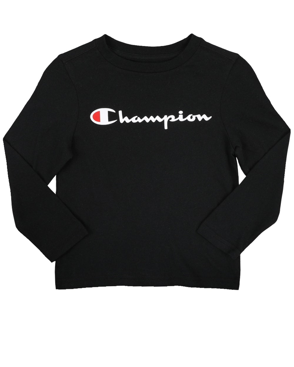 Champion Big Kids’ Script Logo Long-Sleeve T-Shirt