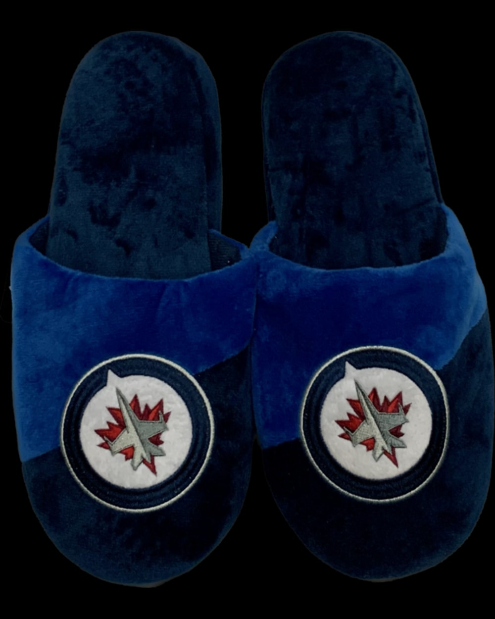 FOCO NHL Big Logo Adult Slippers - Winnipeg Jets