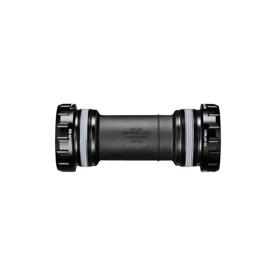 Shimano Deore XT BB-MT801 bottom bracket, end view of both cups