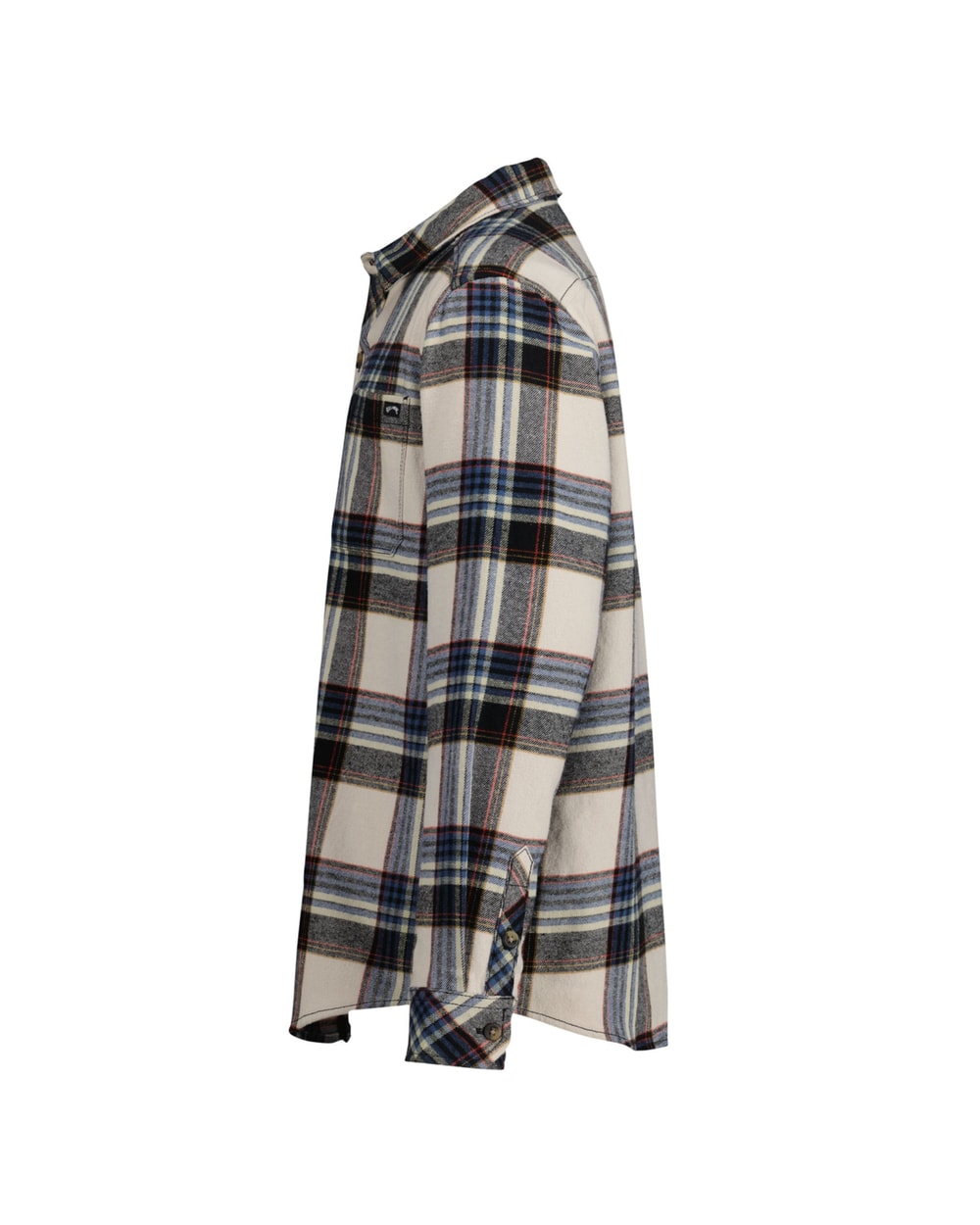 Billabong Boys' Coastline Flannel Shirt Oatmeal detail