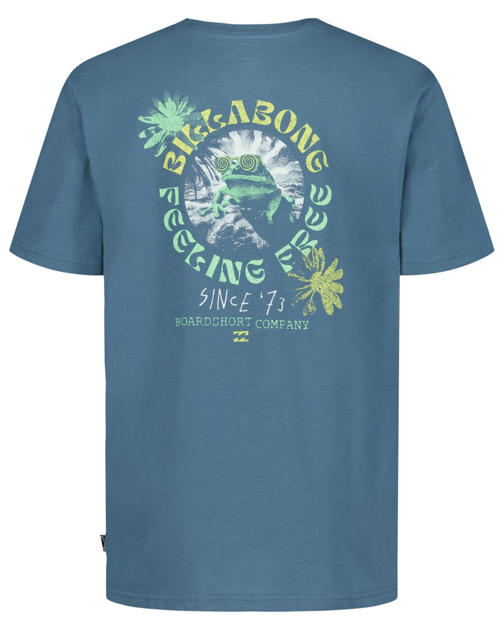 Billabong Psych Frog Tee Real Teal detail 2
