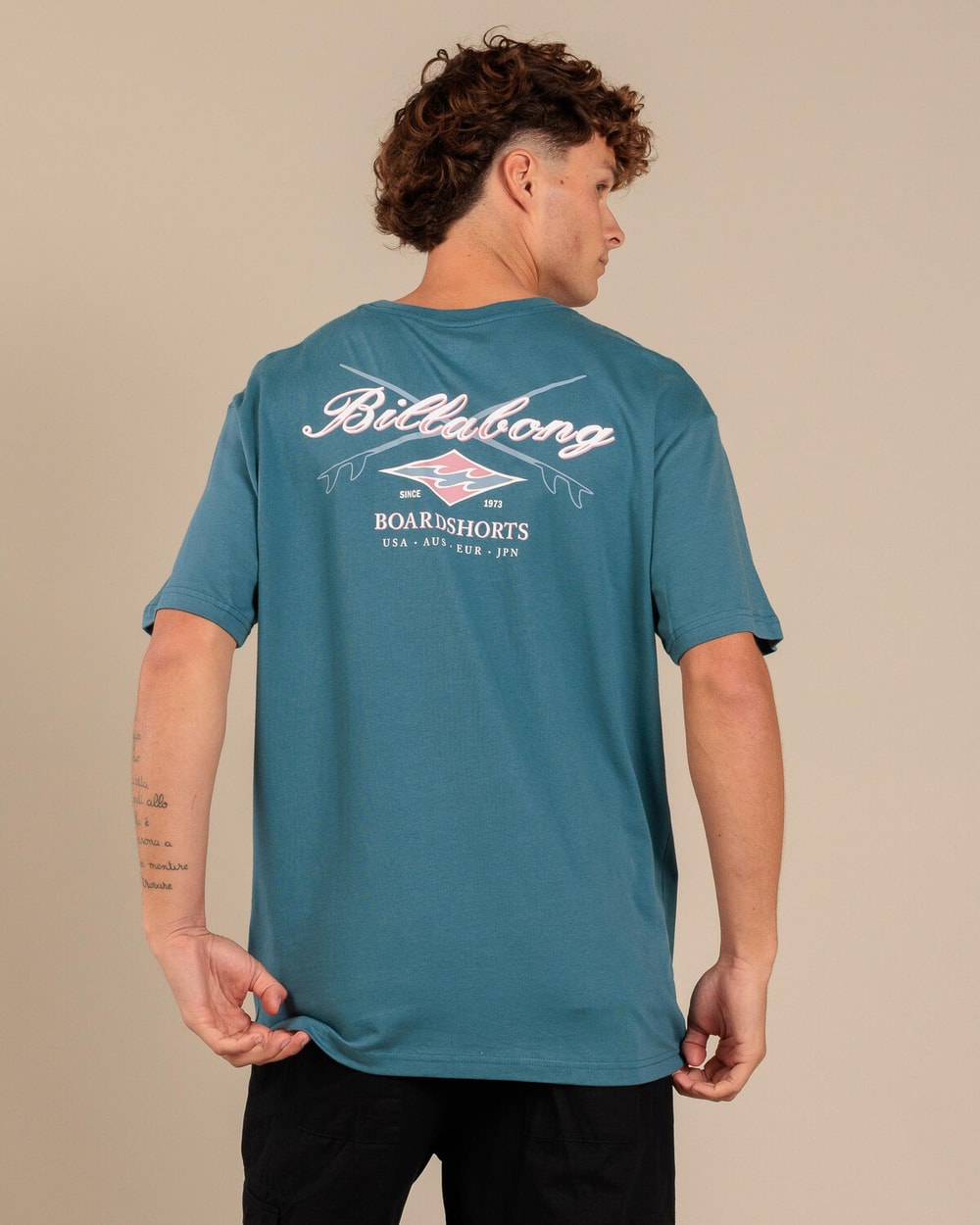 Billabong Crossboards Short Sleeve Shirt - Teal - back