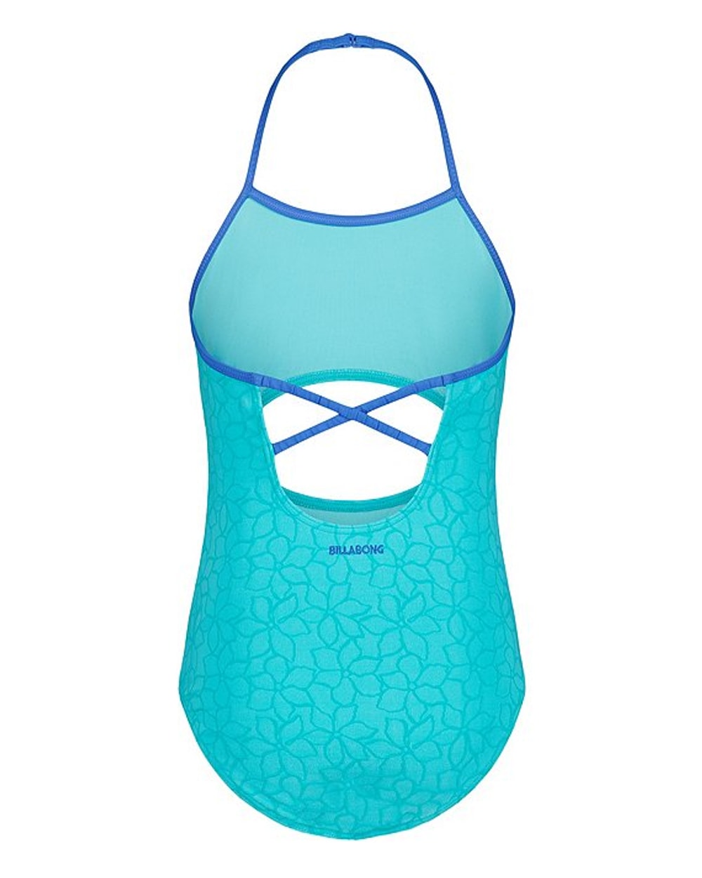 Billabong Girls' Wander Over Floral Jacquard Textured Knit One-Piece Swimsuit