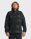 Billabong Men's A/Div Boundary Mock Neck Half-Zip Sweatshirt in Phantom - front