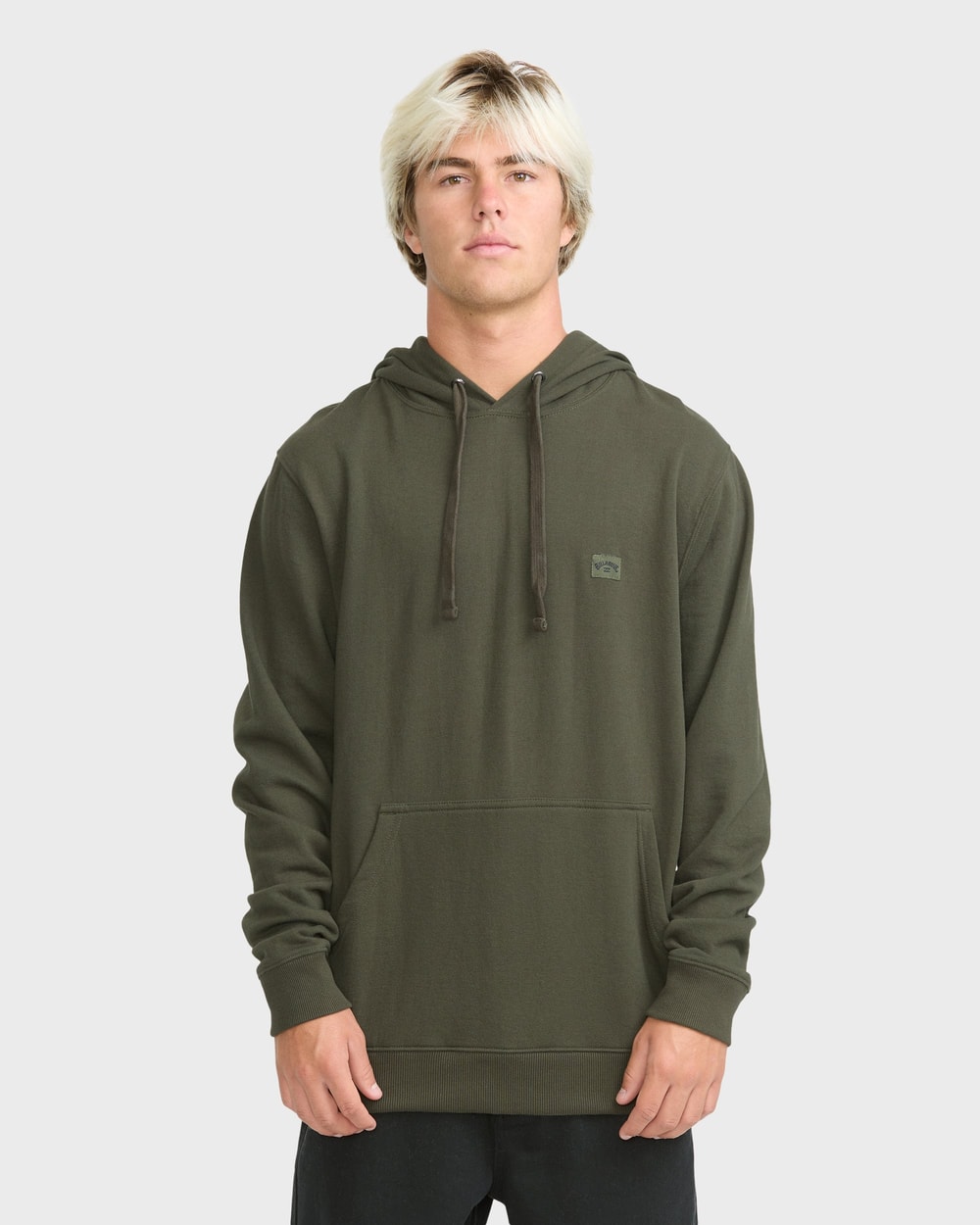 Billabong Men's All Day Pullover Hoodie in Rifle Green - front