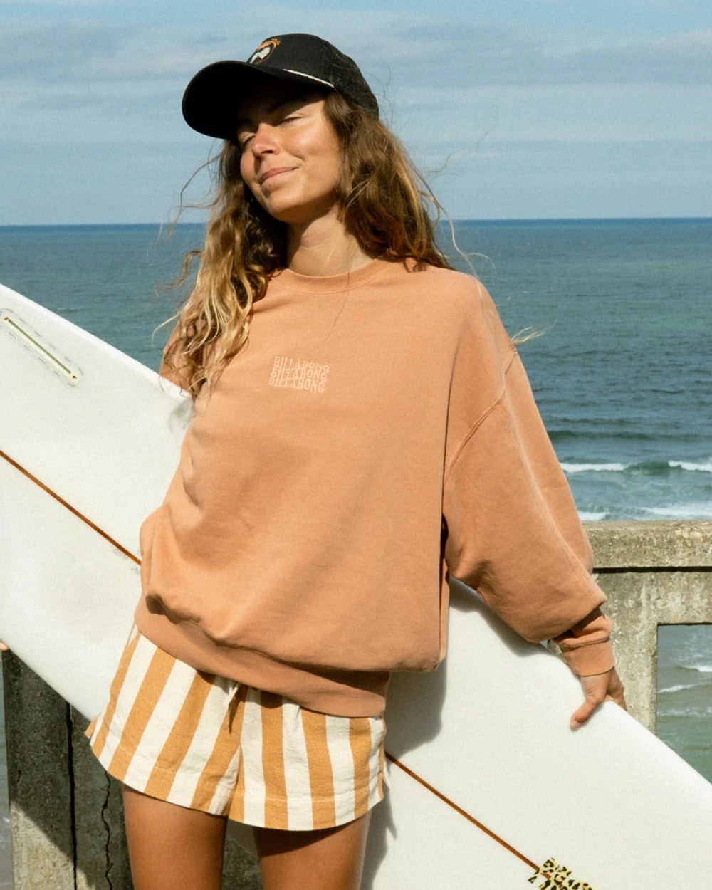 Billabong Women's Bleached Out Kendal Crewneck Sweatshirt