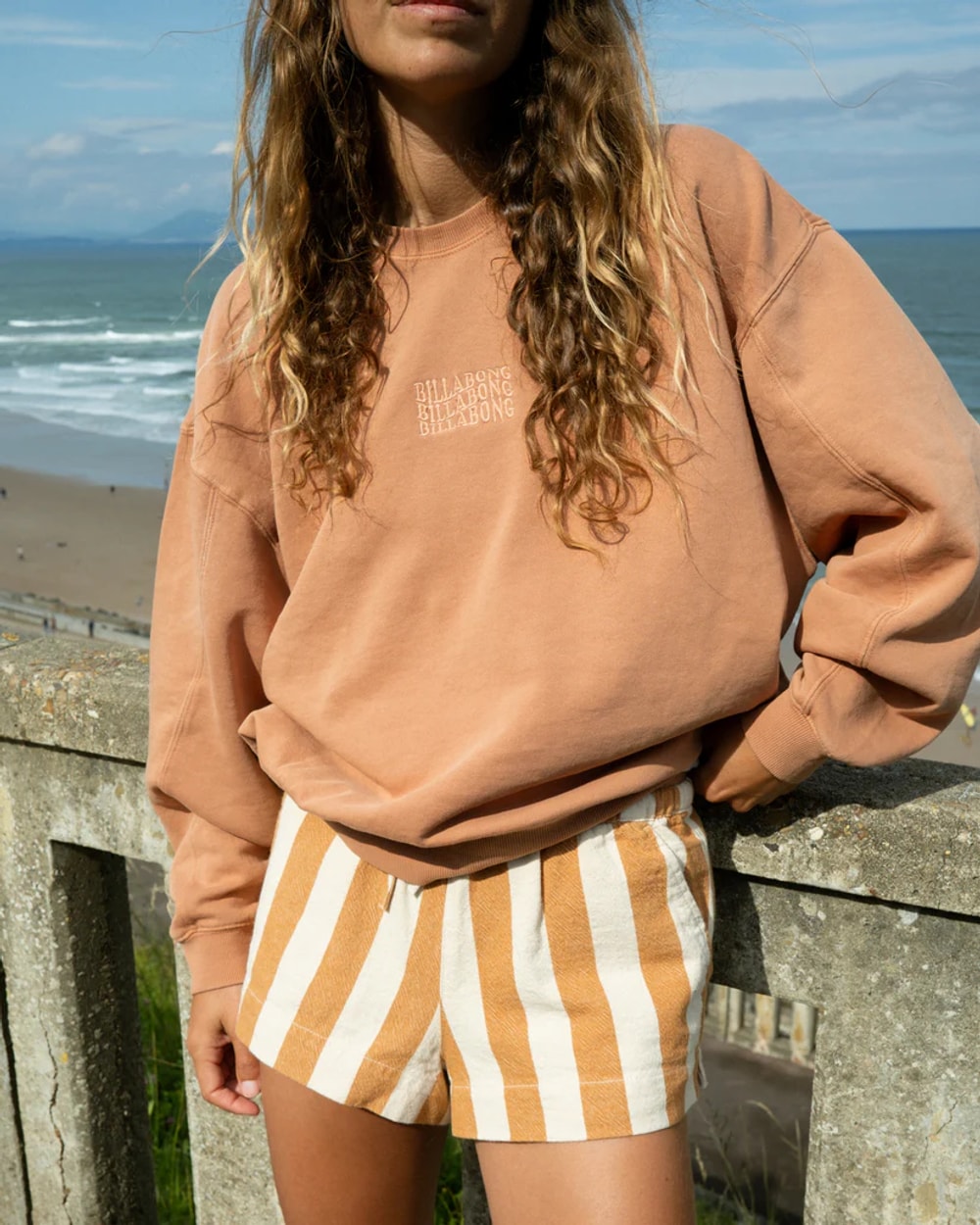 Billabong Women's Bleached Out Kendal Crewneck Sweatshirt