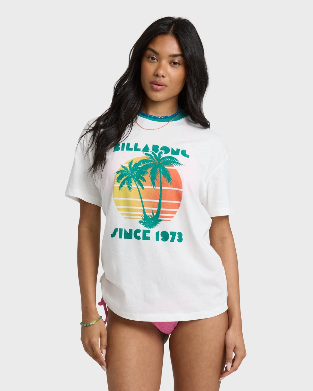 Billabong My Beach Club Tee - Salt Crystal front