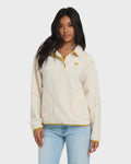 Billabong Women's Streamer Half Snap Sweatshirt