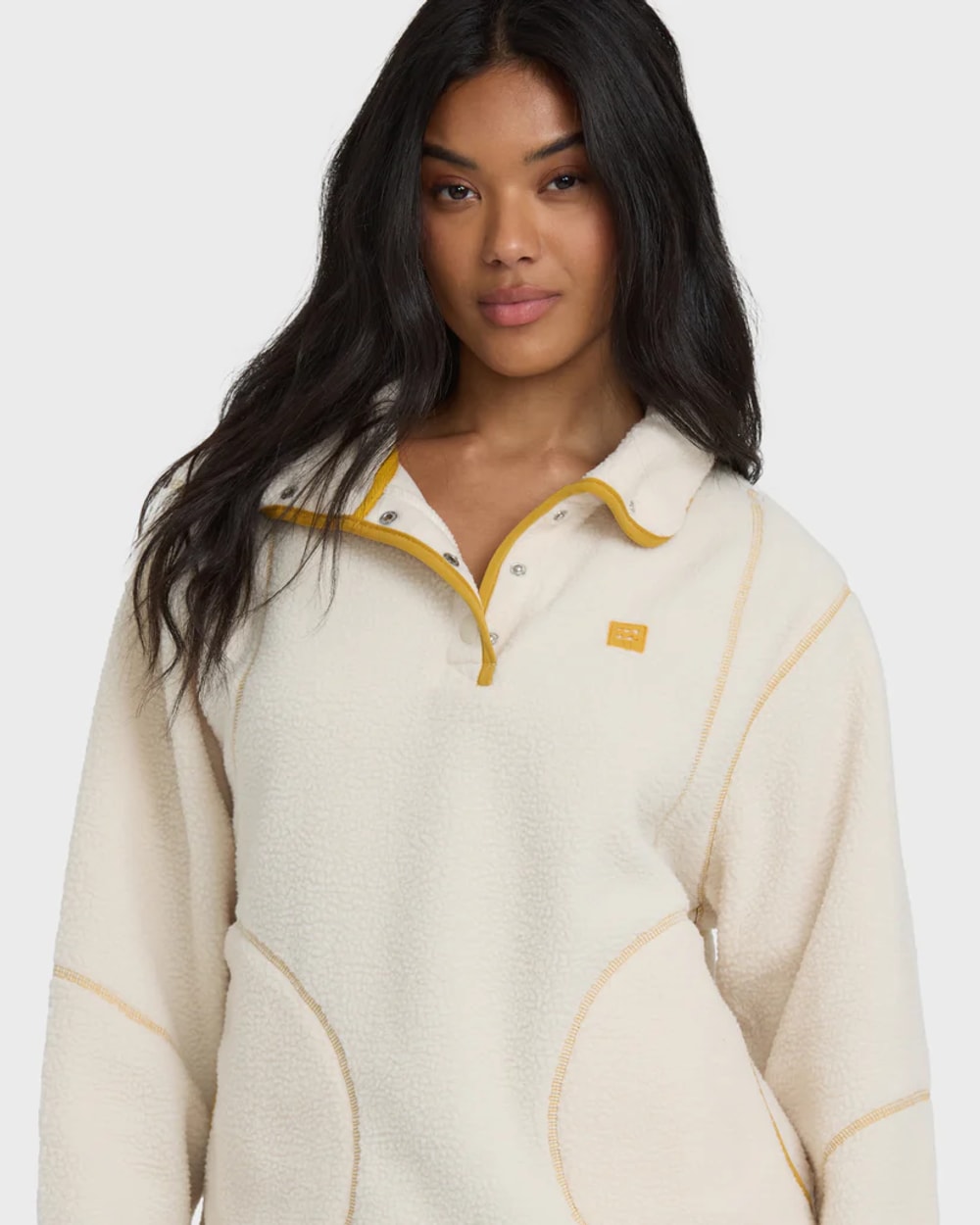 Billabong Women's Streamer Half Snap Sweatshirt