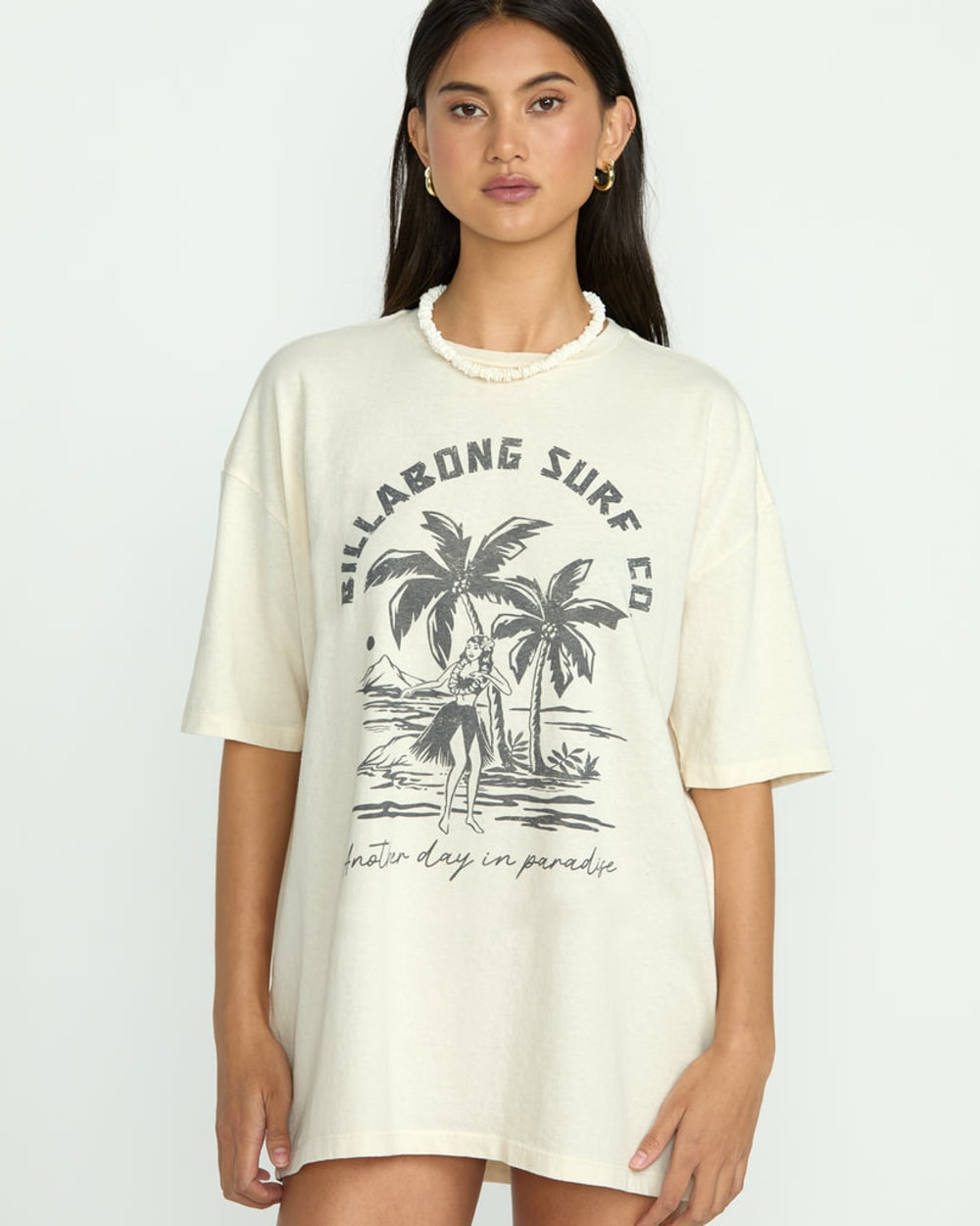 Billabong Women's This Is Tropical Tee - Whitecap