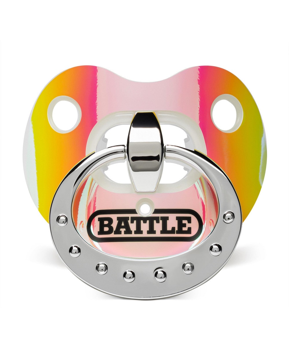 Binky Oxygen Football Mouthguard - IRIDESCENT YELLOW/PINK