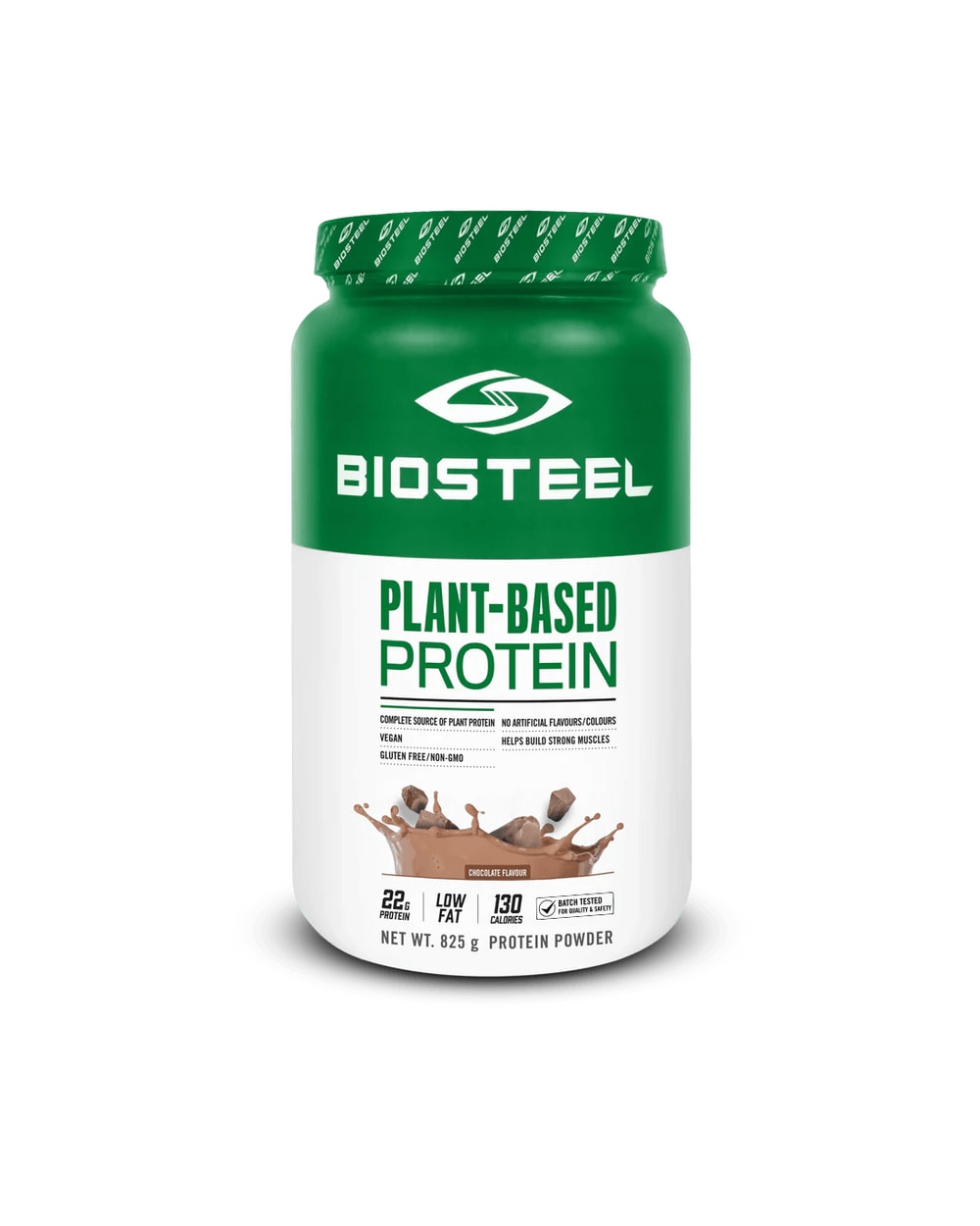 BioSteel Plant-Based Protein Powder, Chocolate, 825g - front