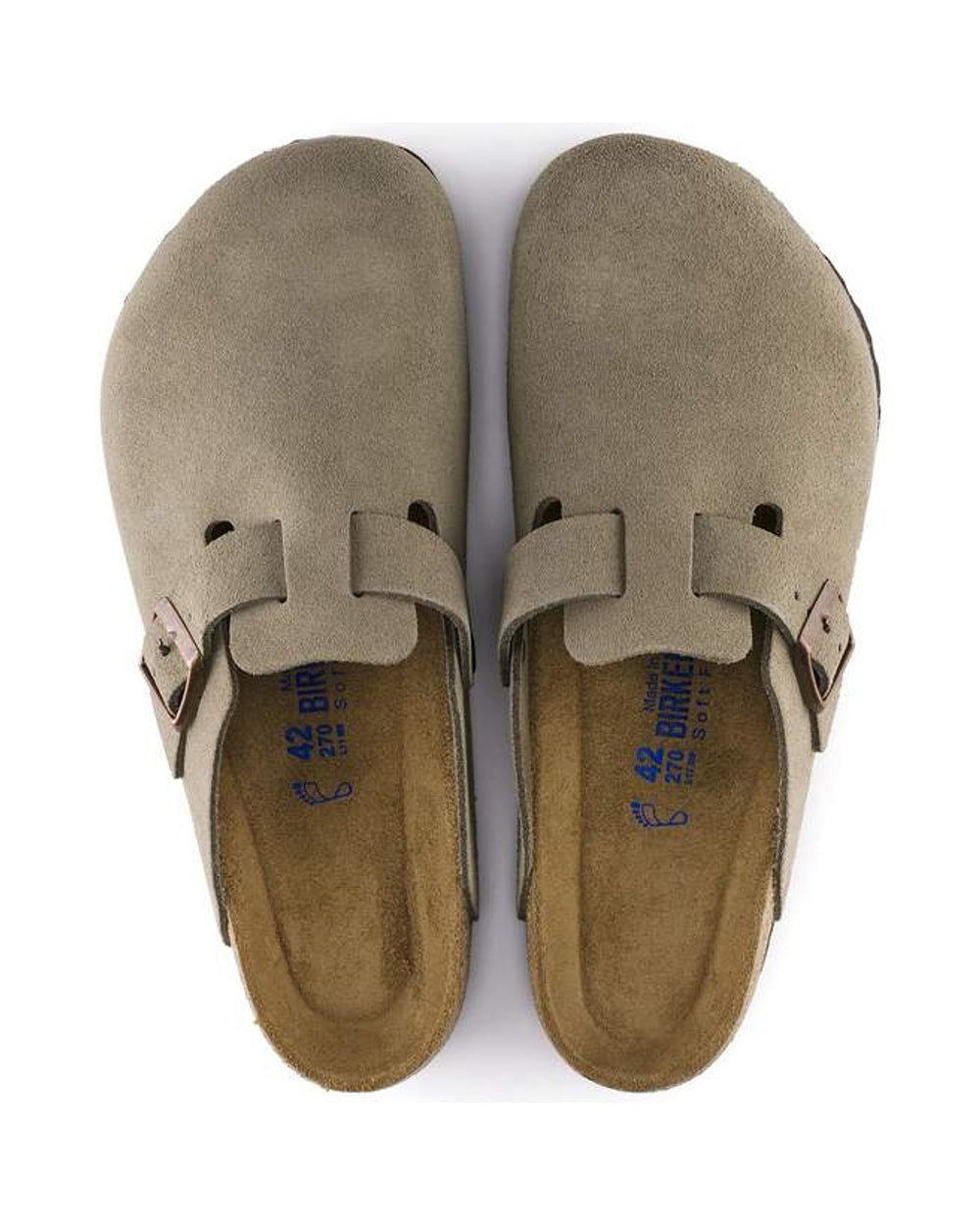 Birkenstock Boston Soft Footbed Suede Leather Clogs