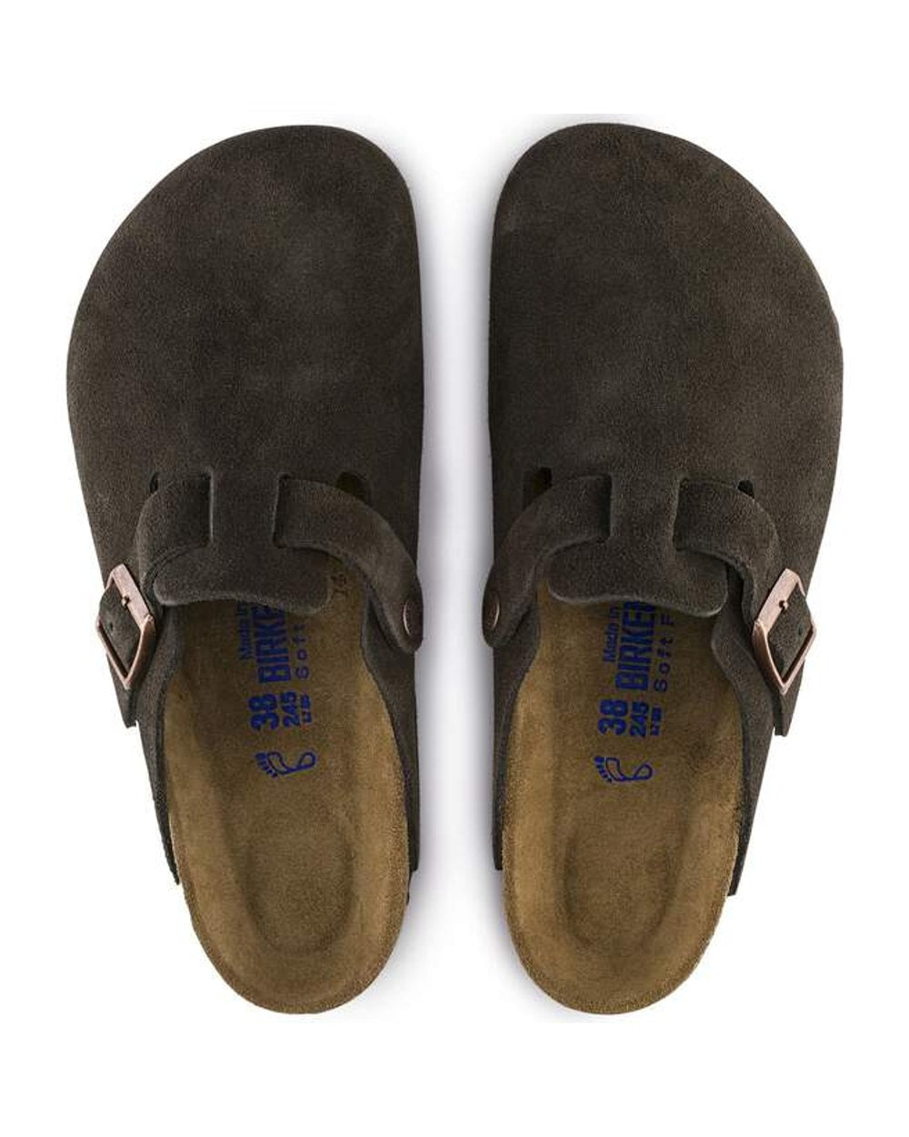 Birkenstock Boston Soft Footbed Suede Leather Clogs