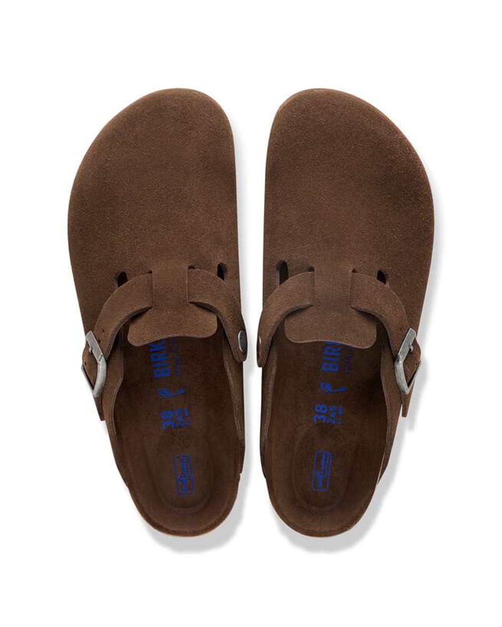 Birkenstock Boston Soft Footbed Suede Leather Clogs