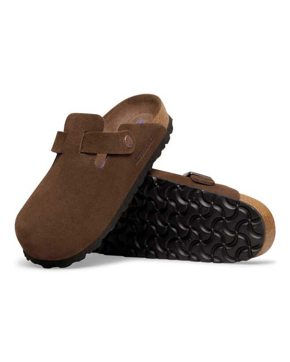 Birkenstock Boston Soft Footbed Suede Leather Clogs