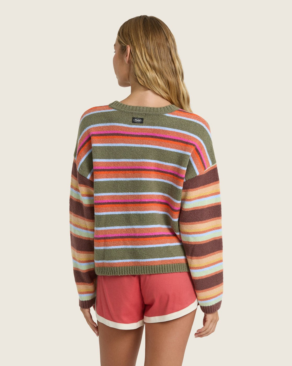 Billabong Women's Red Rocks Crewneck Sweater - Canteen - back