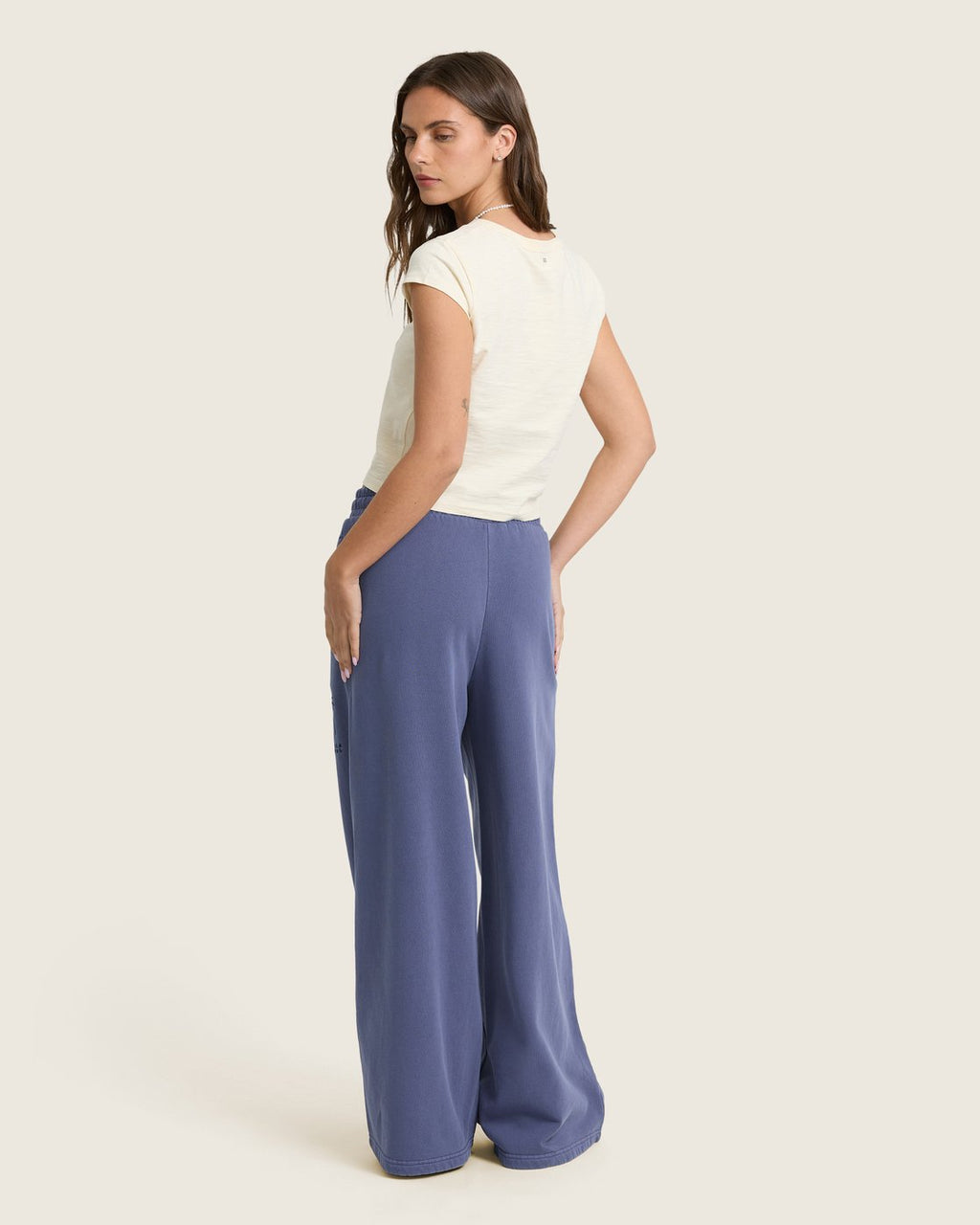 Billabong Women's Tides Saltwashed Fleece Pants - Classic Navy - back