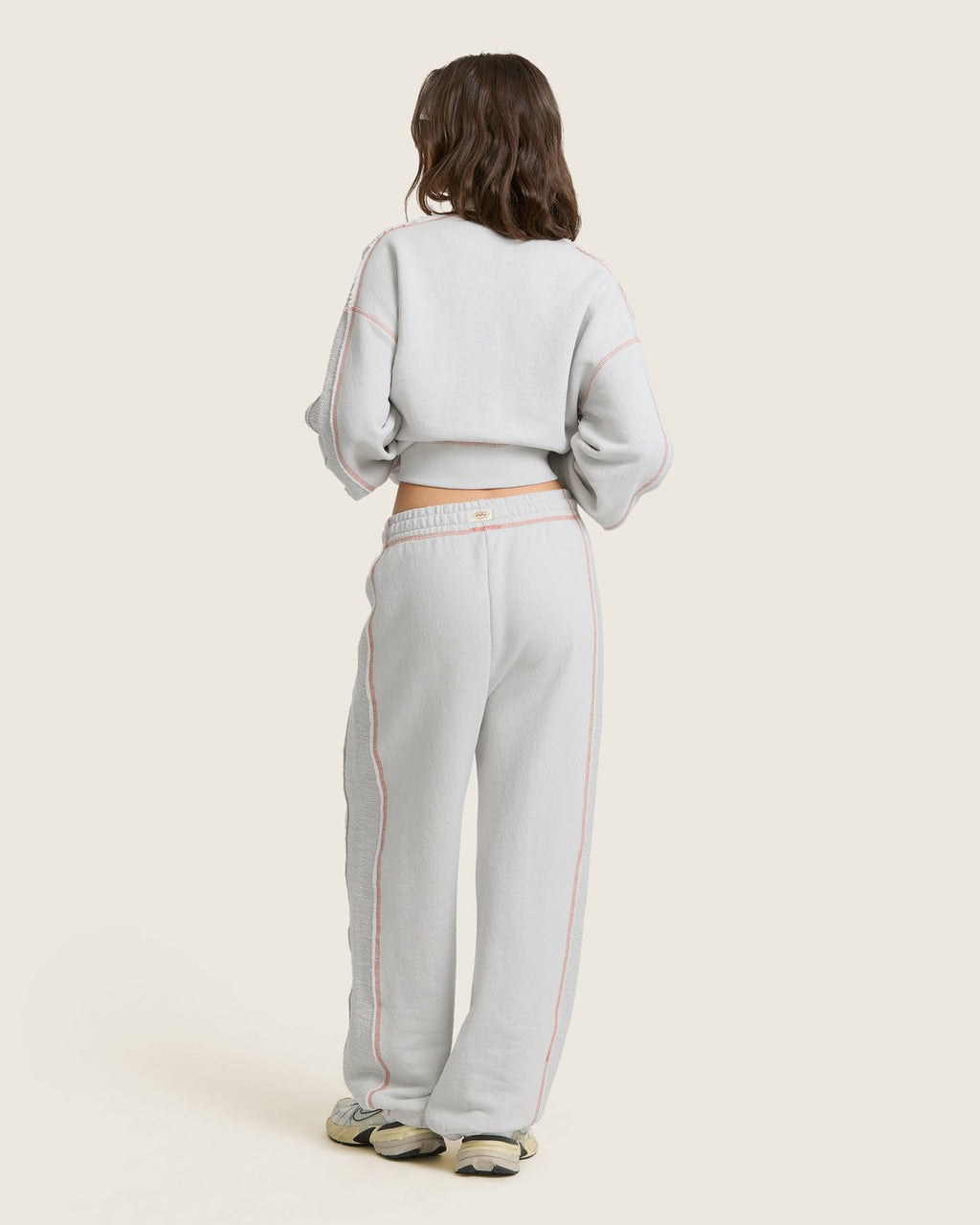 Billabong Women's Trail Side Fleece Pants - Lite Grey - back