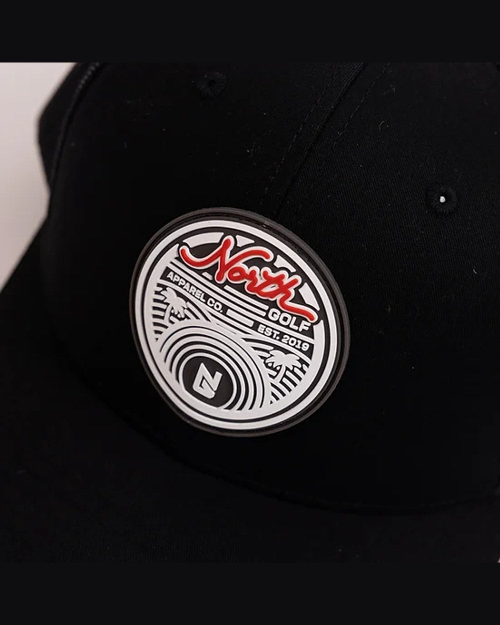 North Golf Black Palm Hat