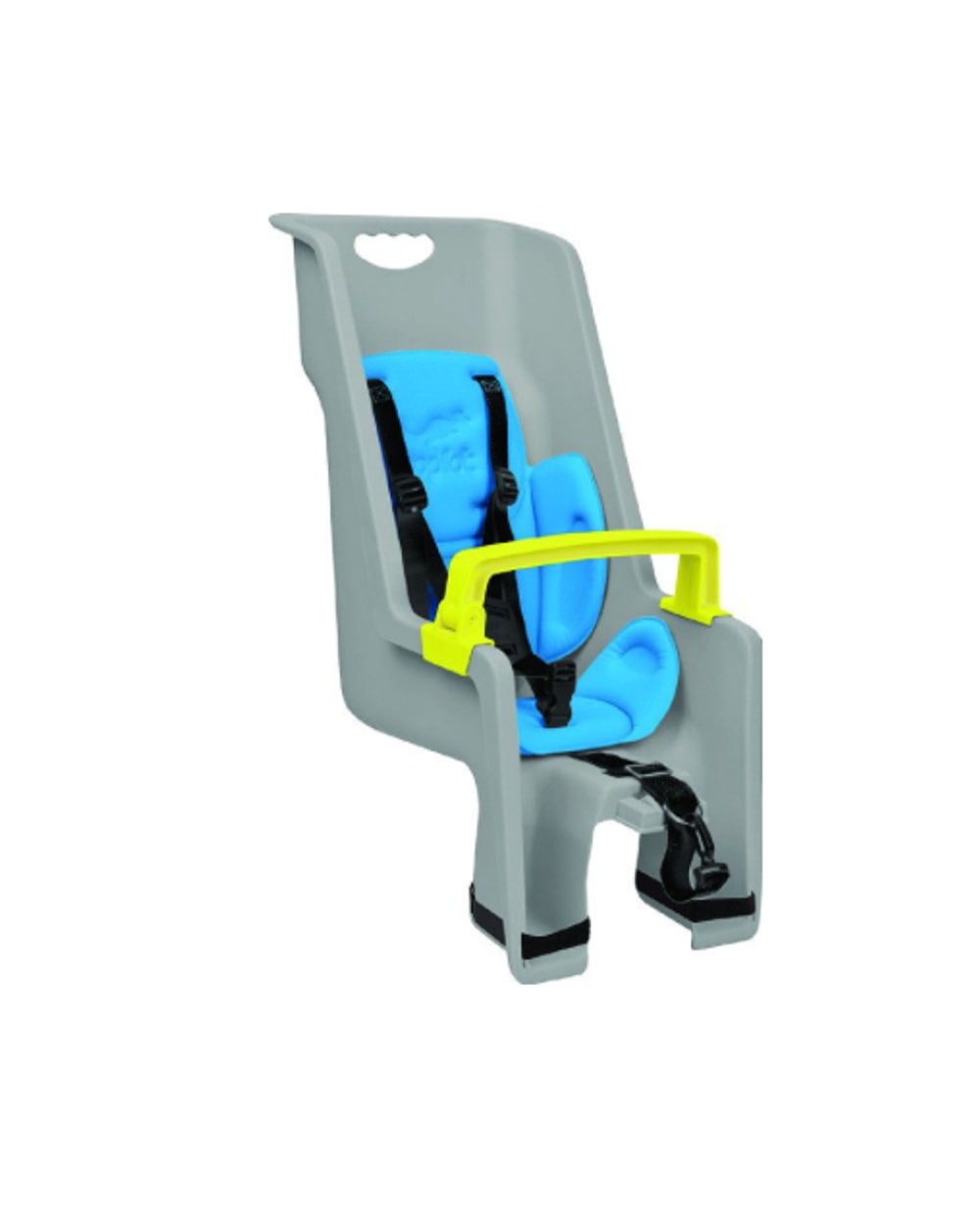 Blackburn Taxi Child Seat with EX-1 Rack - Grey/Blue side view